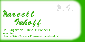 marcell imhoff business card